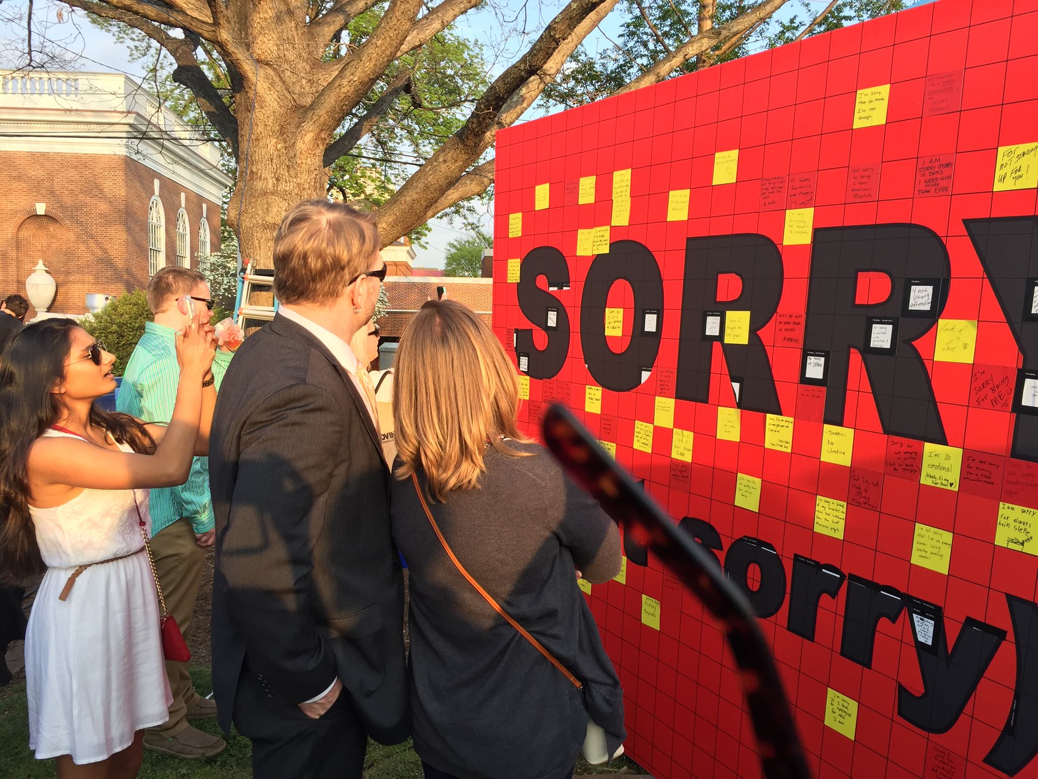Kluge-Ruhe's "Sorry Wall" at the Tom Tom Founders Festival, April 2017.